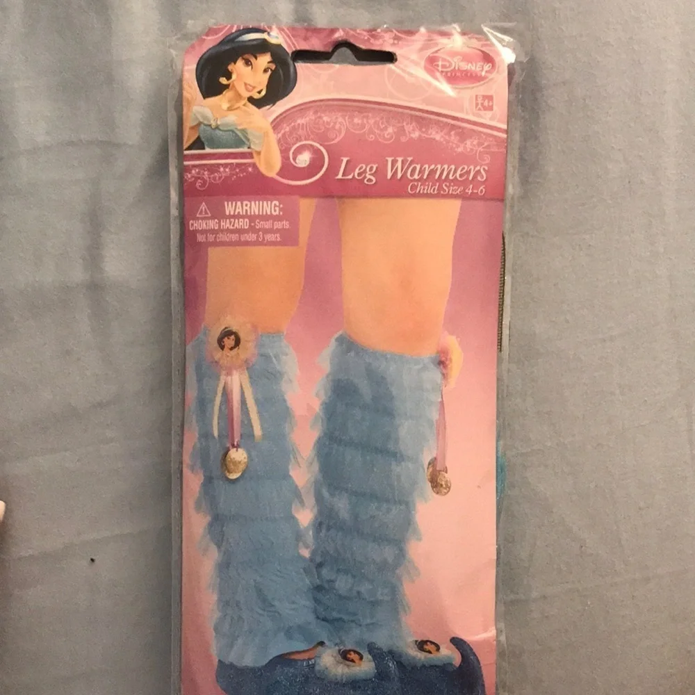Disney Jasmine Leg Warmers Kids Custom Blue